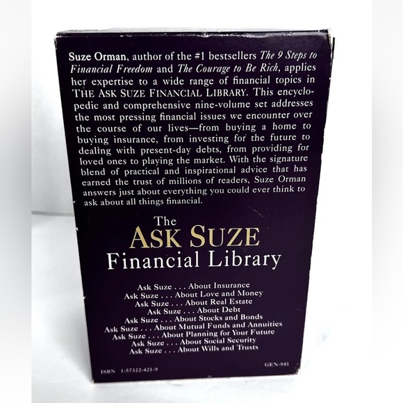 The Ask Suze Financial Library by Orman, Suze (2000) 9 Vol Set Stock Bon… - Picture 5 of 13